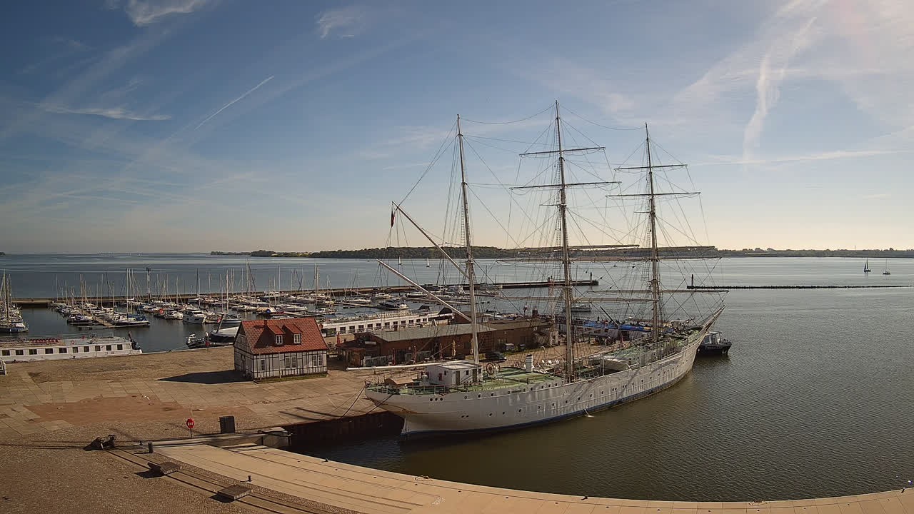 Archiv Foto Webcam Stralsund am Yachthafen