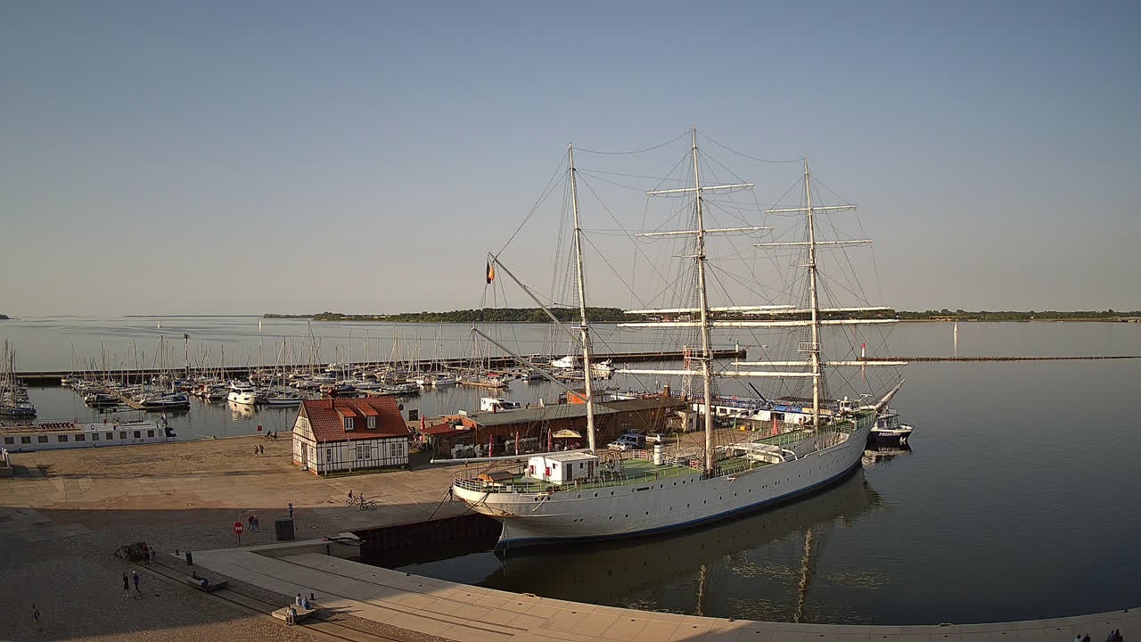 Archiv Foto Webcam Stralsund am Yachthafen