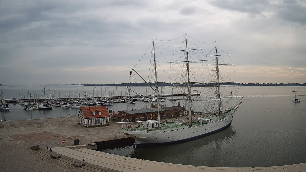 Archiv Foto Webcam Stralsund am Yachthafen