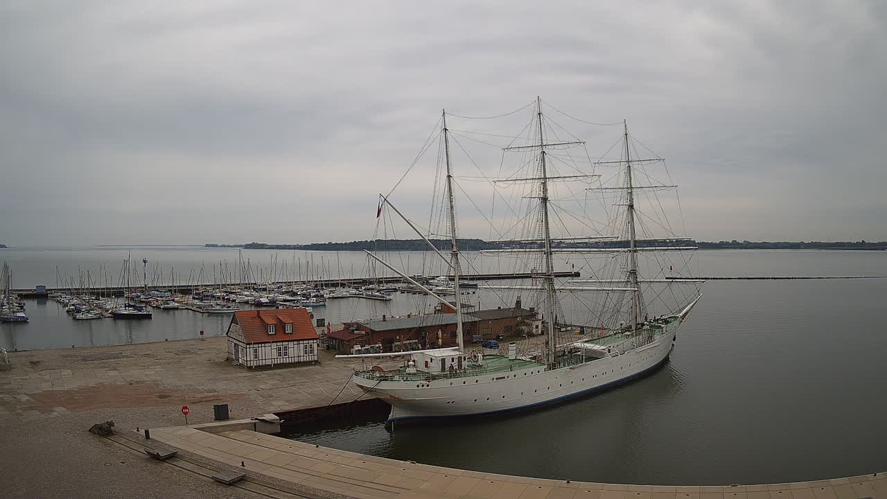 Archiv Foto Webcam Stralsund am Yachthafen
