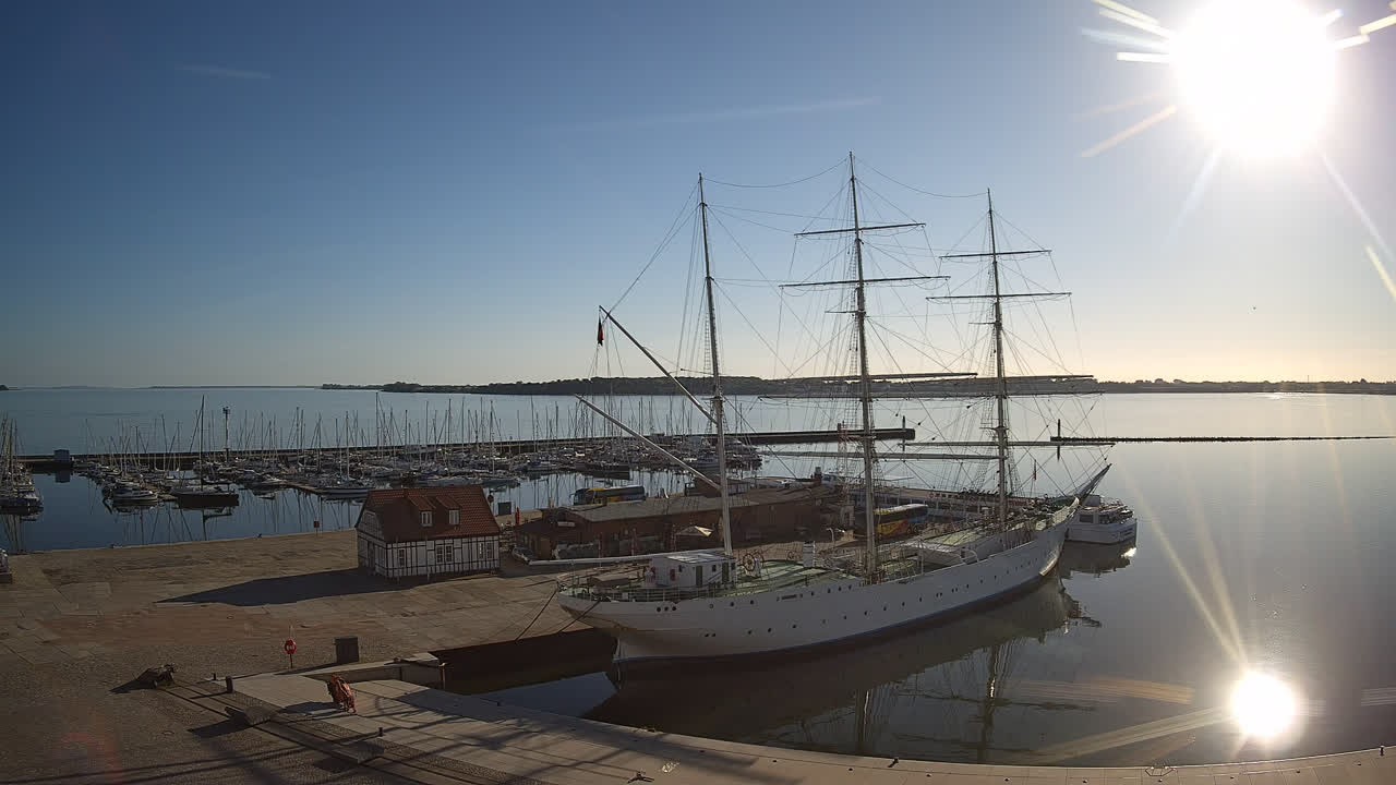 Archiv Foto Webcam Stralsund am Yachthafen