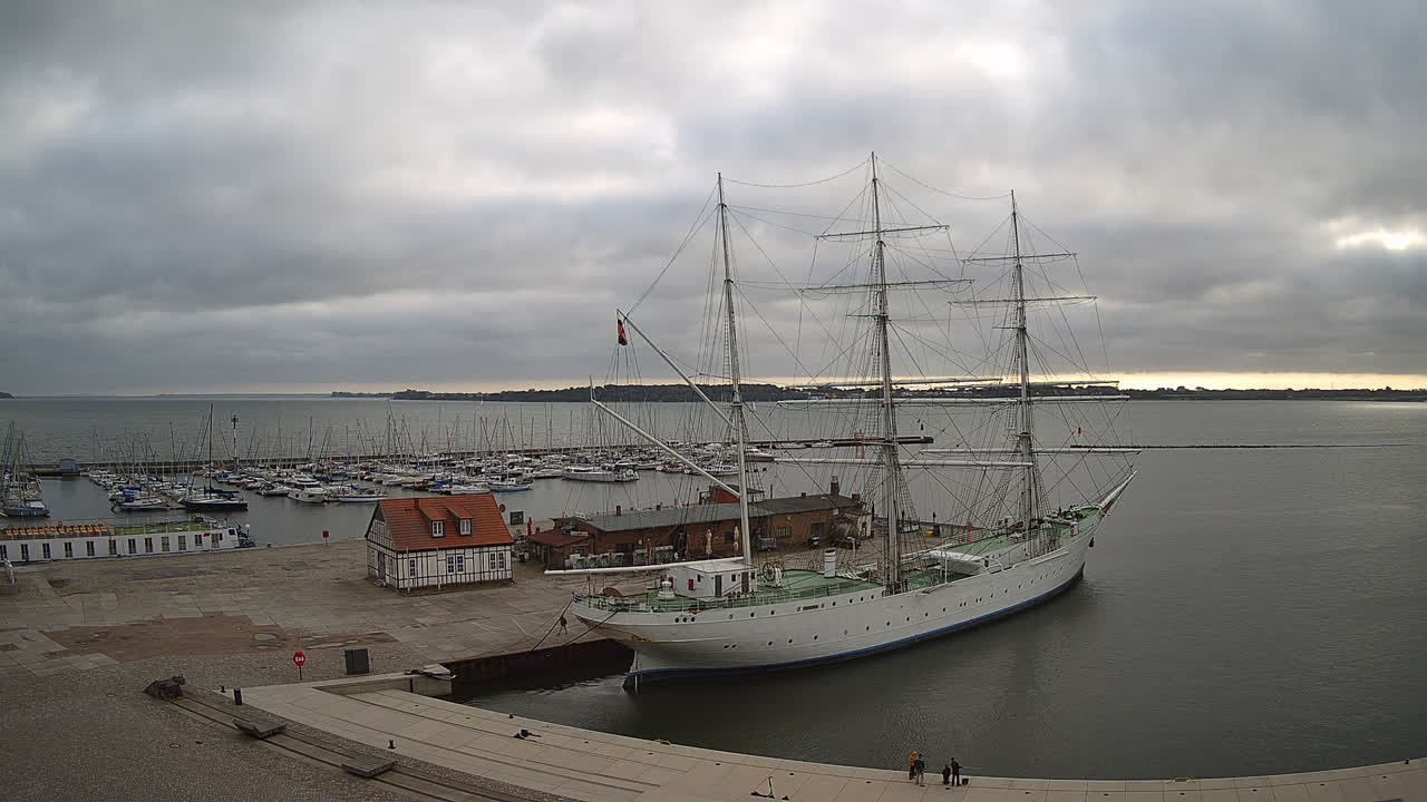 Archiv Foto Webcam Stralsund am Yachthafen