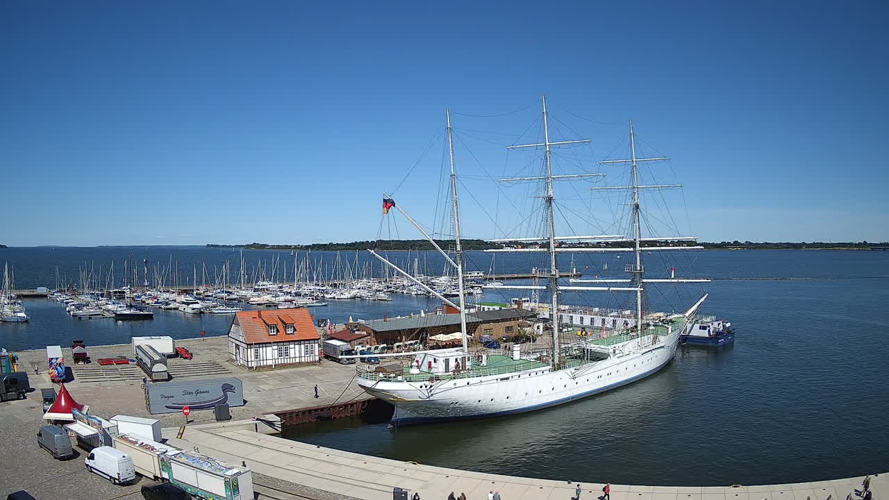 Archiv Foto Webcam Stralsund am Yachthafen