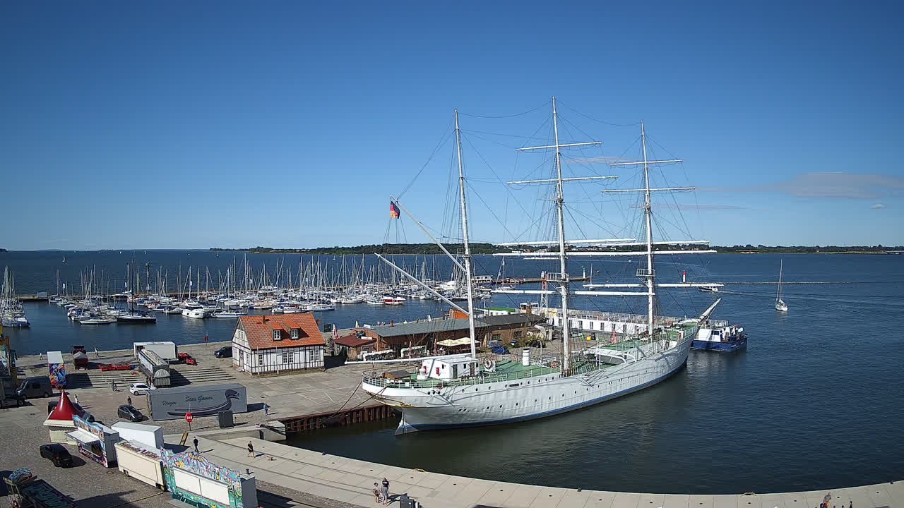 Archiv Foto Webcam Stralsund am Yachthafen