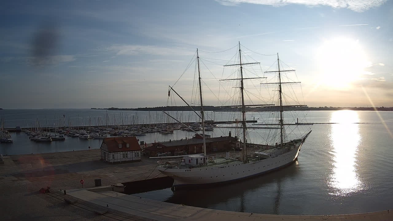 Archiv Foto Webcam Stralsund am Yachthafen