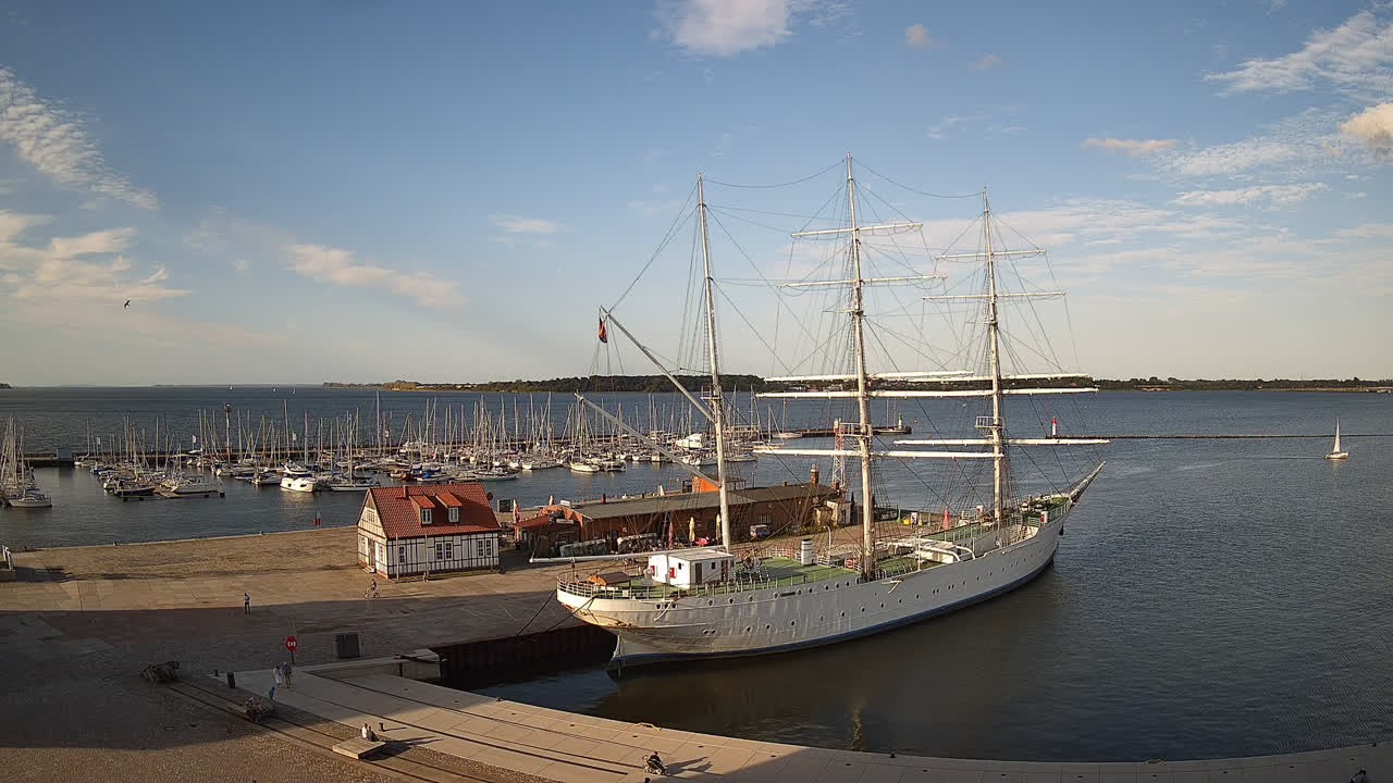 Archiv Foto Webcam Stralsund am Yachthafen