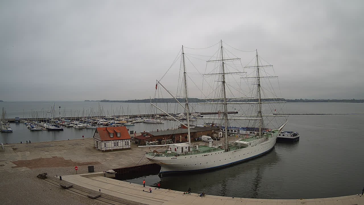 Archiv Foto Webcam Stralsund am Yachthafen