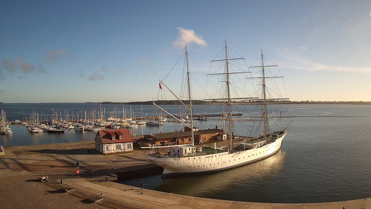 Archiv Foto Webcam Stralsund am Yachthafen