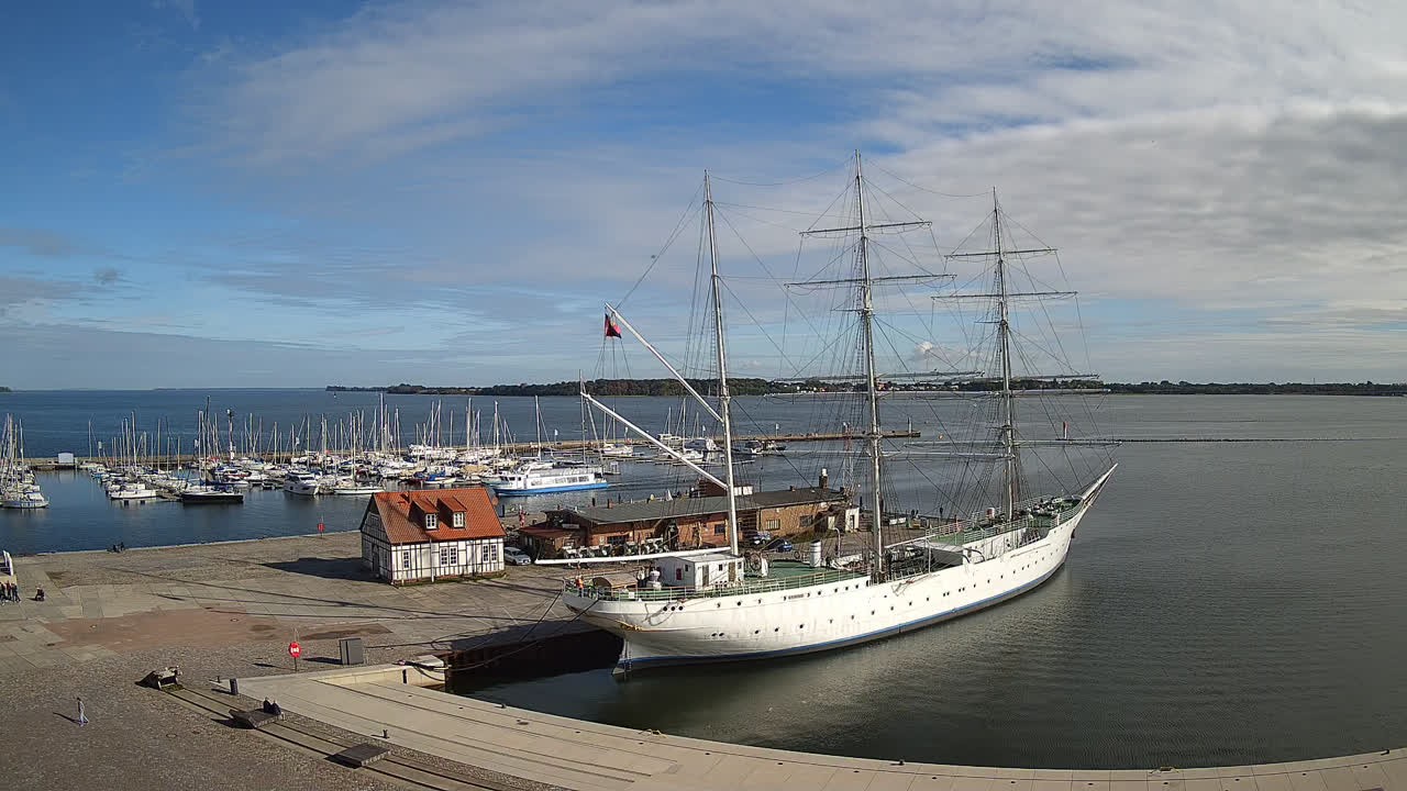 Archiv Foto Webcam Stralsund am Yachthafen
