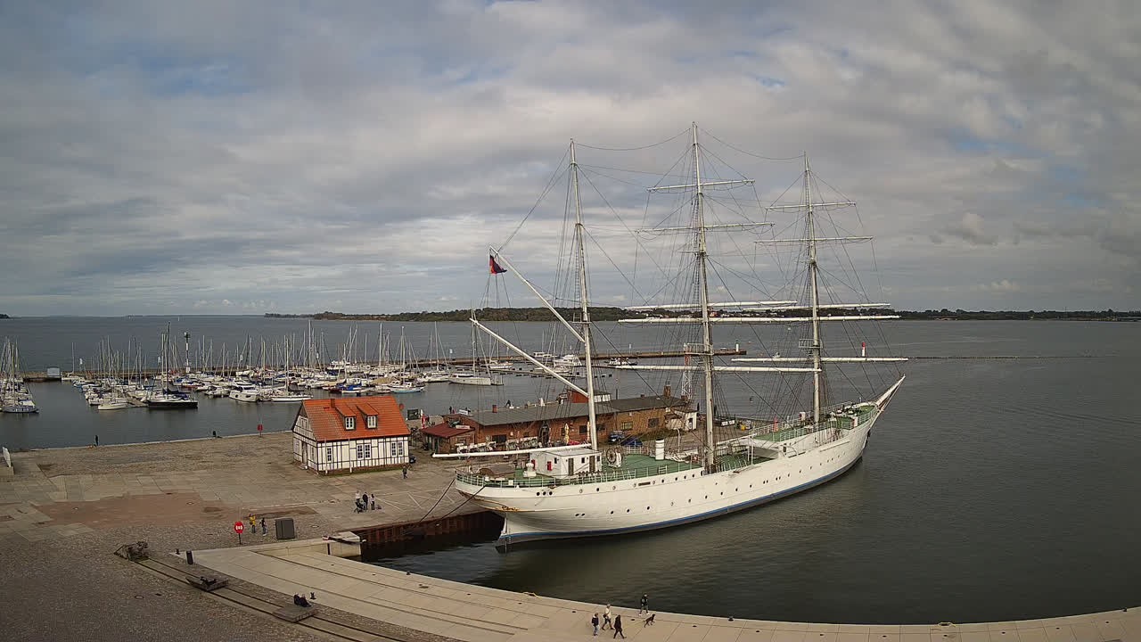Archiv Foto Webcam Stralsund am Yachthafen