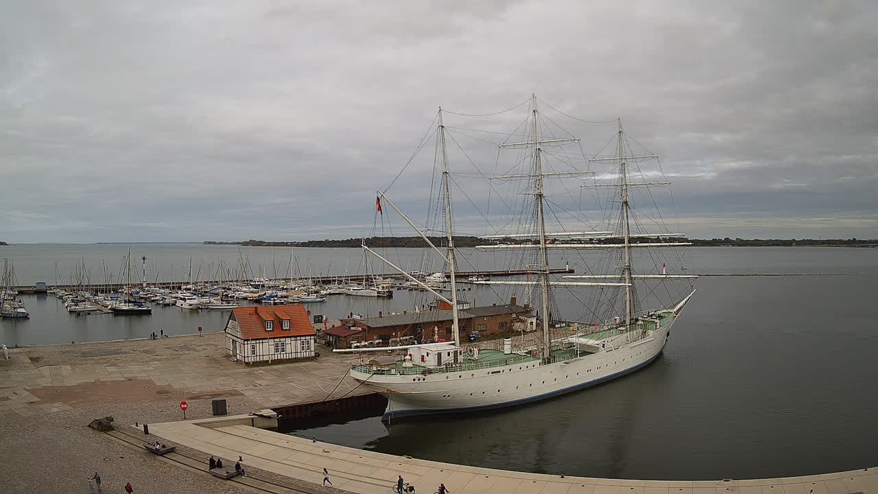 Archiv Foto Webcam Stralsund am Yachthafen