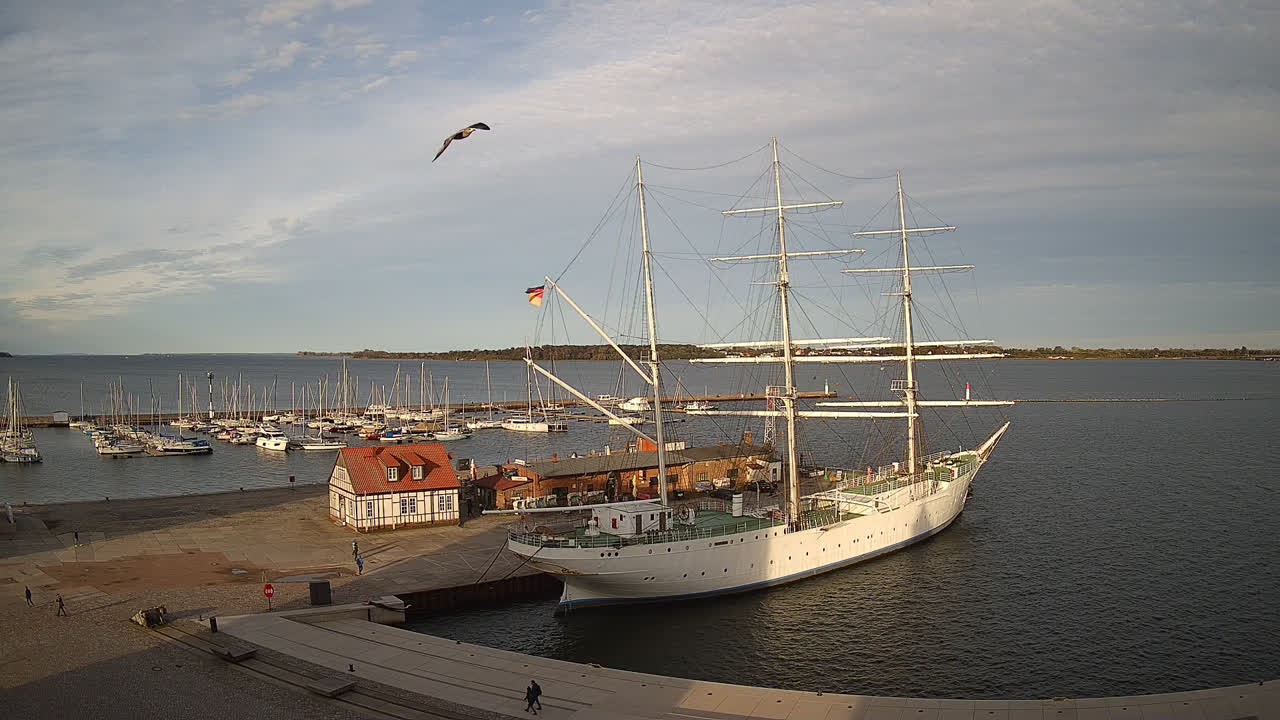 Archiv Foto Webcam Stralsund am Yachthafen