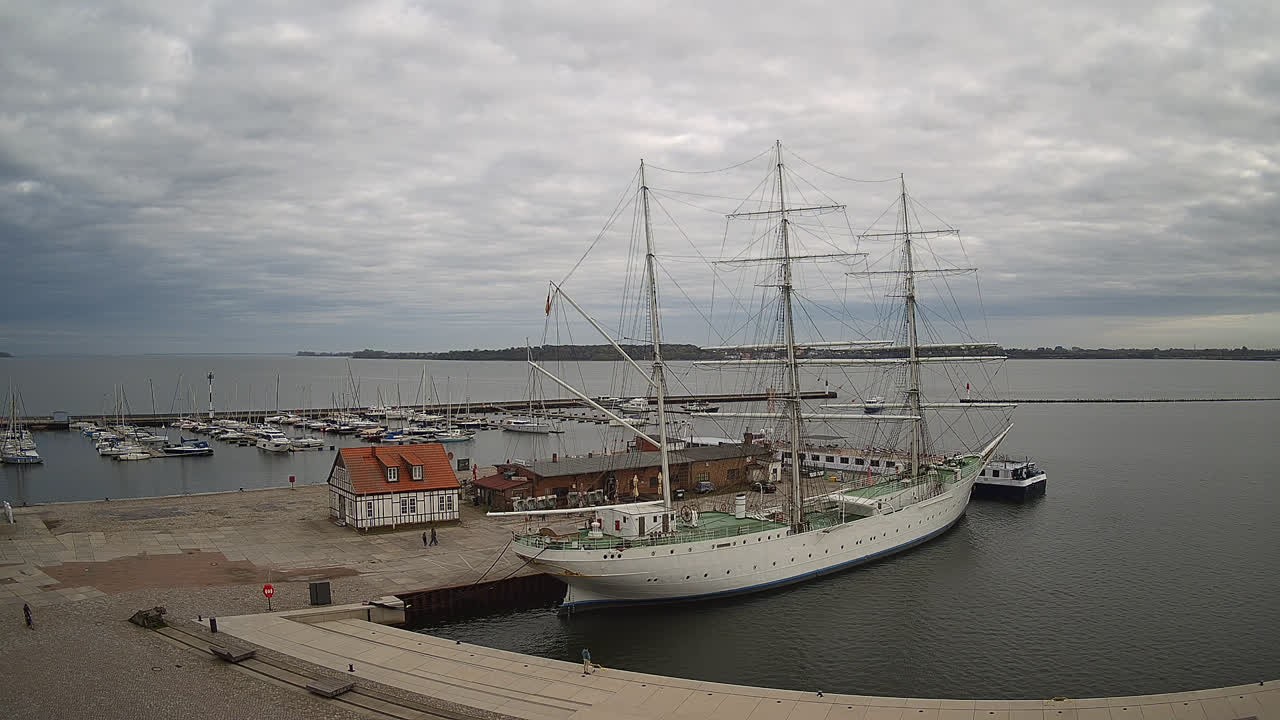 Archiv Foto Webcam Stralsund am Yachthafen