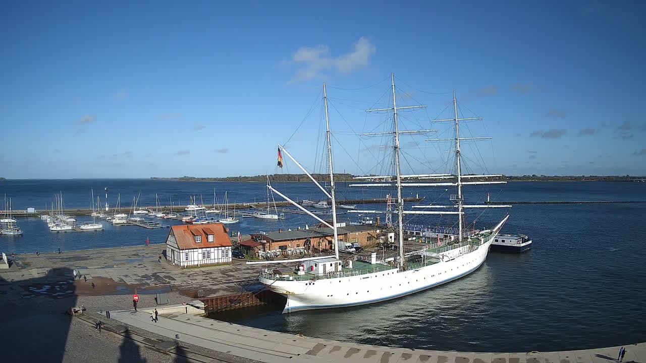 Archiv Foto Webcam Stralsund am Yachthafen