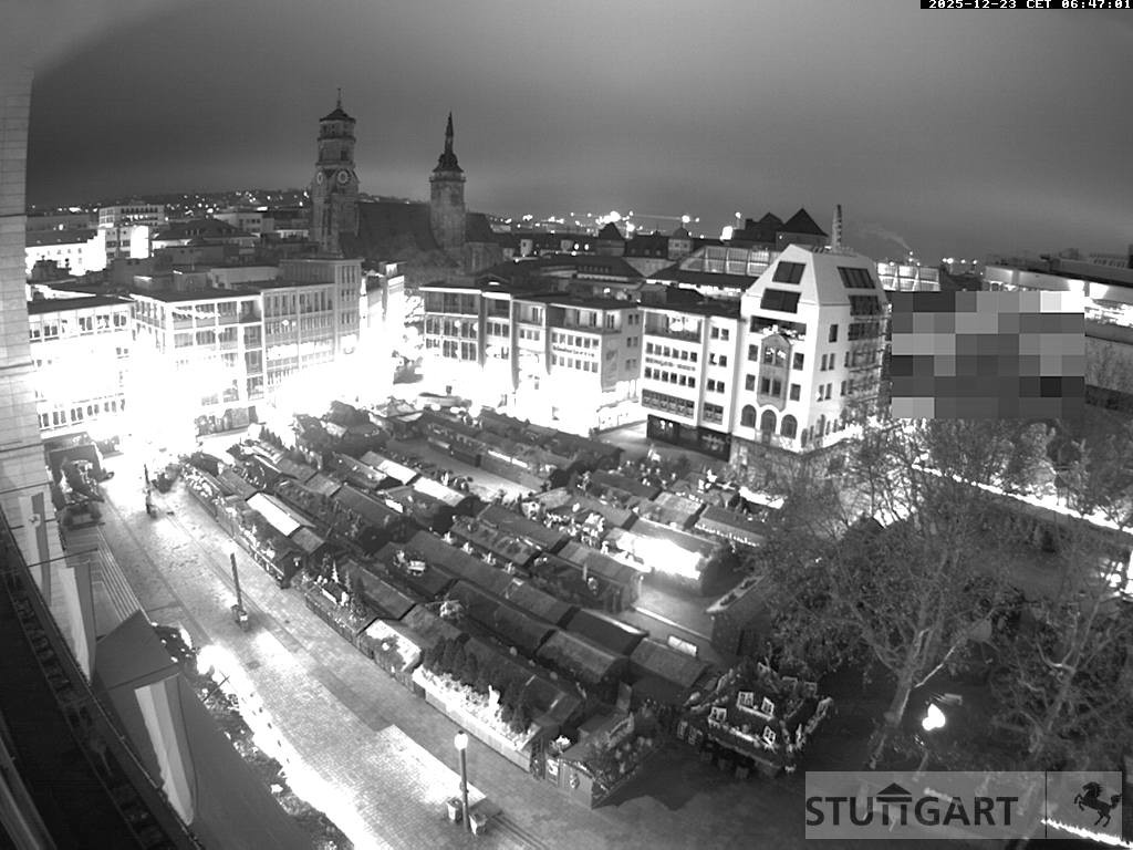 Archiv Foto Webcam Stuttgart: Marktplatz