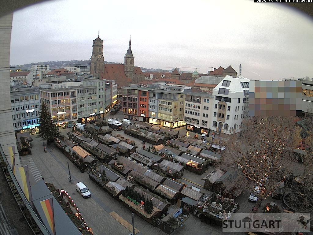Archiv Foto Webcam Stuttgart: Marktplatz