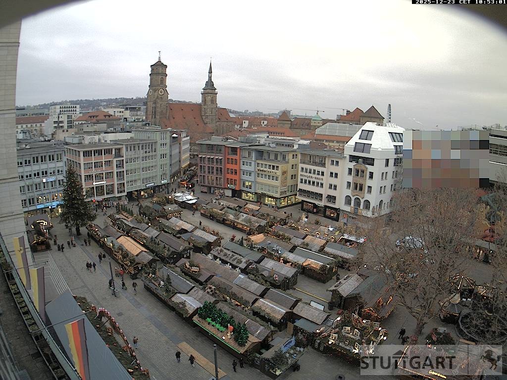Archiv Foto Webcam Stuttgart: Marktplatz