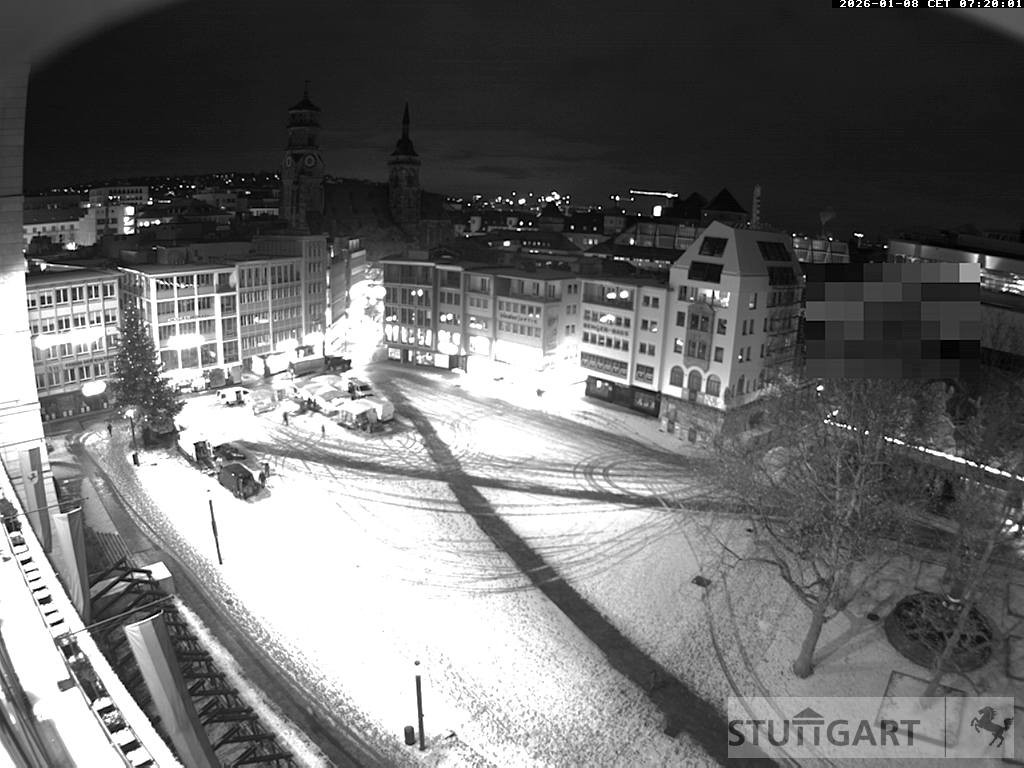 Archiv Foto Webcam Stuttgart: Marktplatz