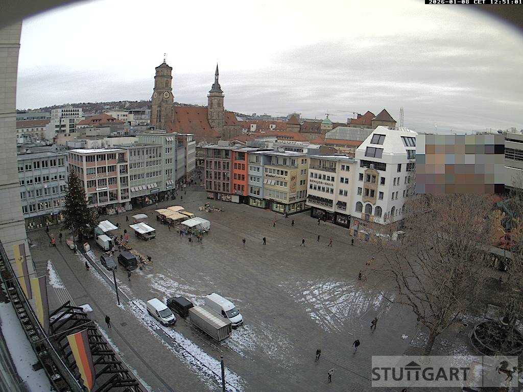 Archiv Foto Webcam Stuttgart: Marktplatz