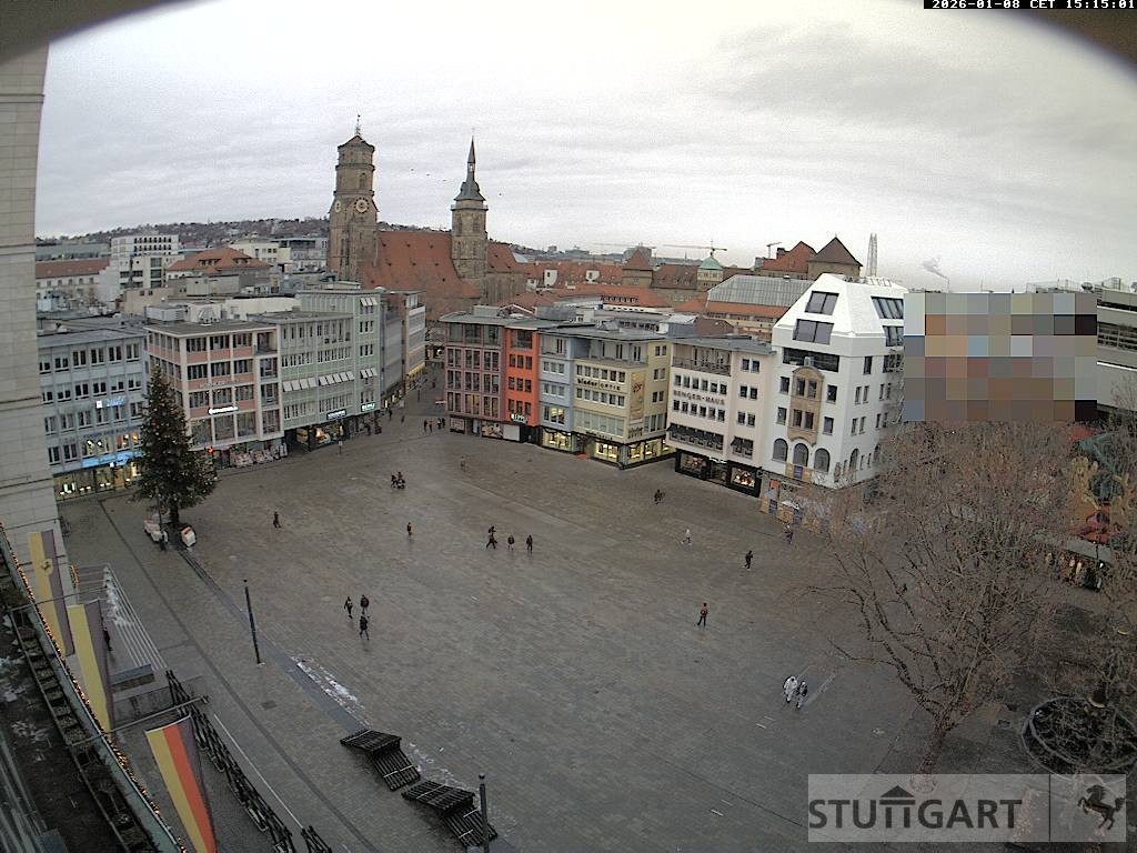 Archiv Foto Webcam Stuttgart: Marktplatz