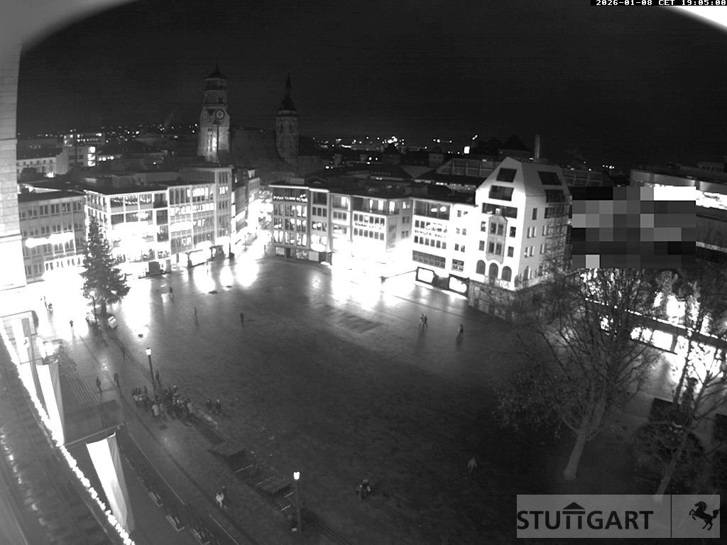Archiv Foto Webcam Stuttgart: Marktplatz