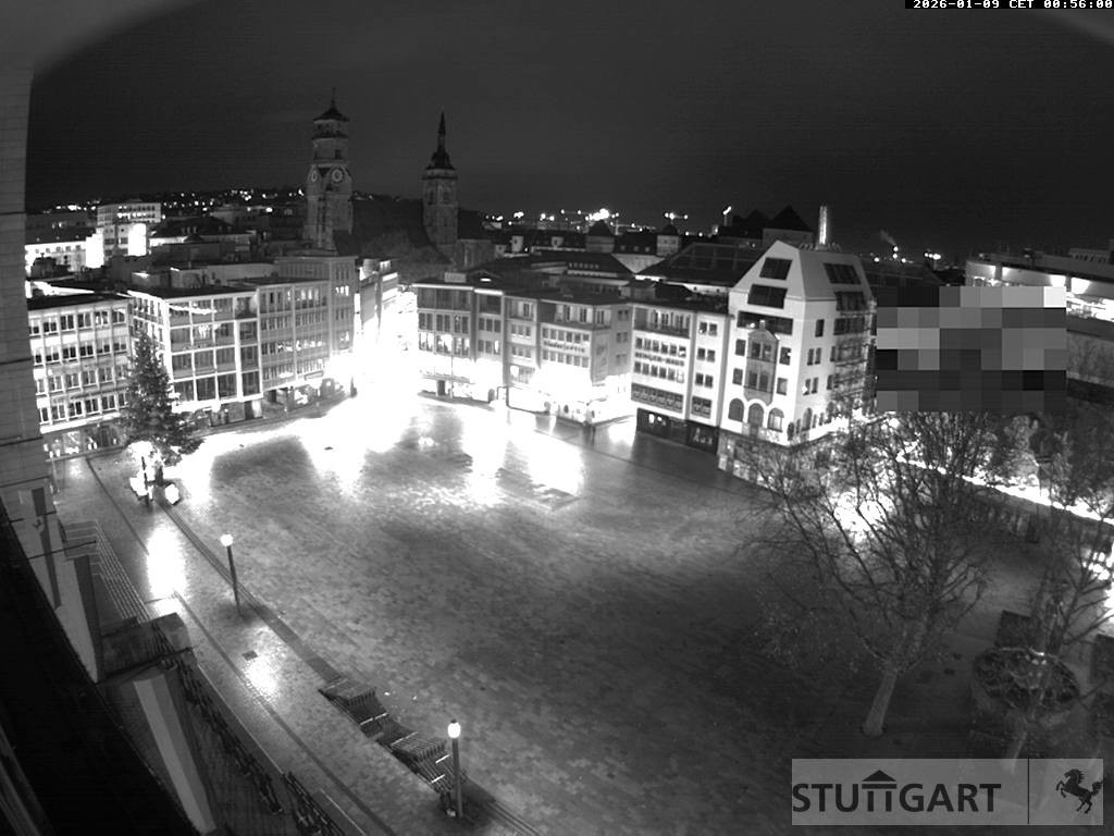 Archiv Foto Webcam Stuttgart: Marktplatz