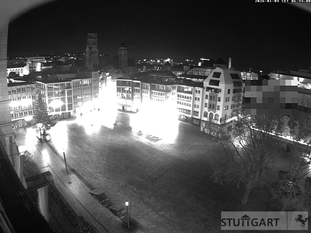 Archiv Foto Webcam Stuttgart: Marktplatz