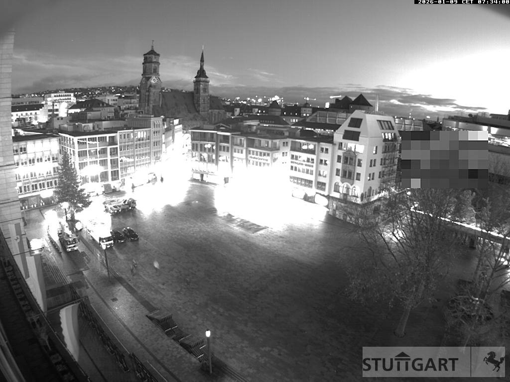 Archiv Foto Webcam Stuttgart: Marktplatz