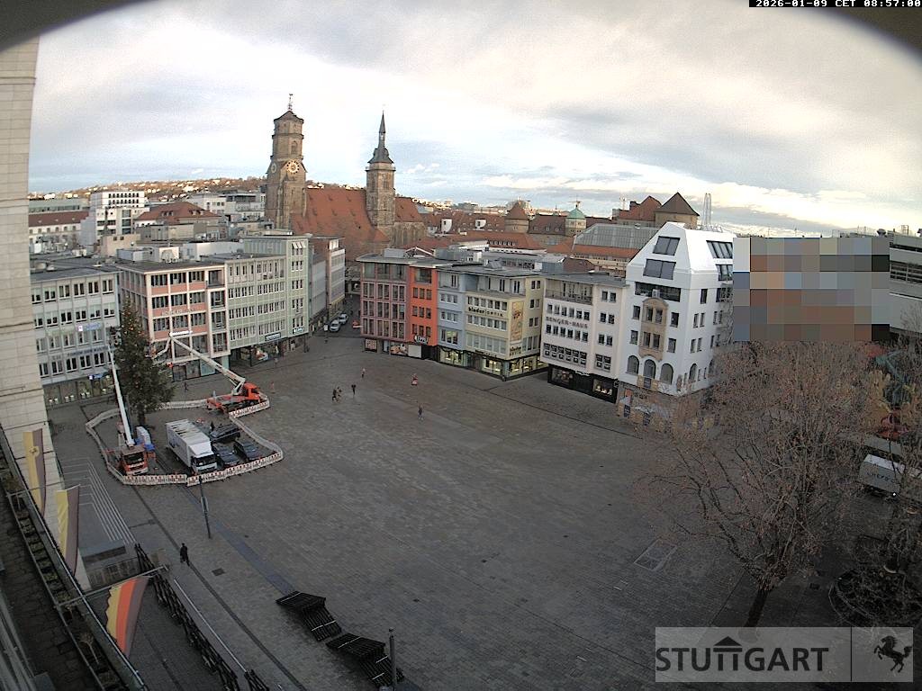Archiv Foto Webcam Stuttgart: Marktplatz