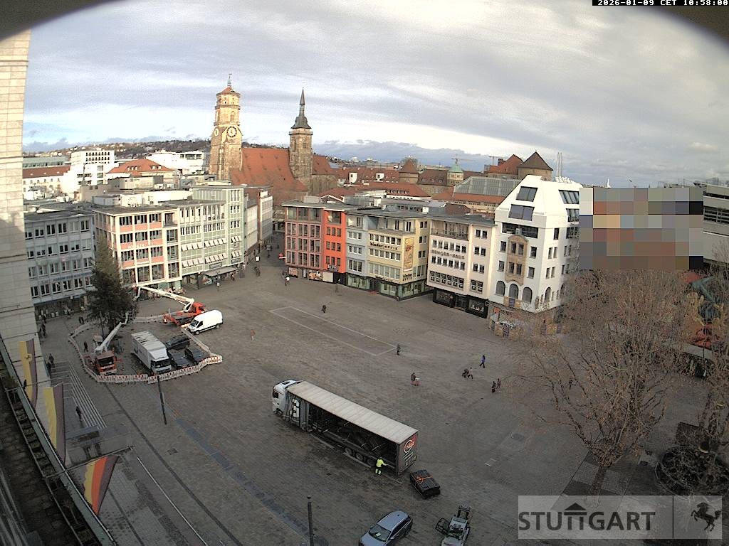 Archiv Foto Webcam Stuttgart: Marktplatz