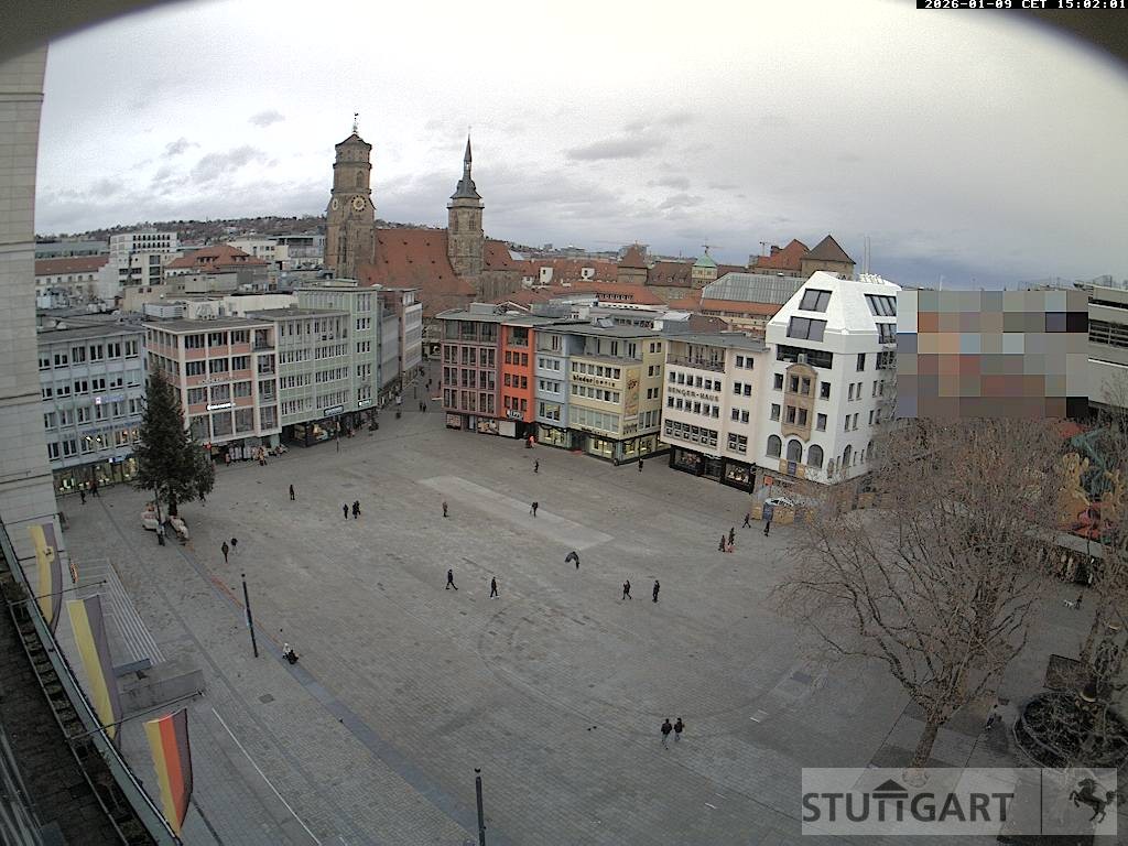 Archiv Foto Webcam Stuttgart: Marktplatz