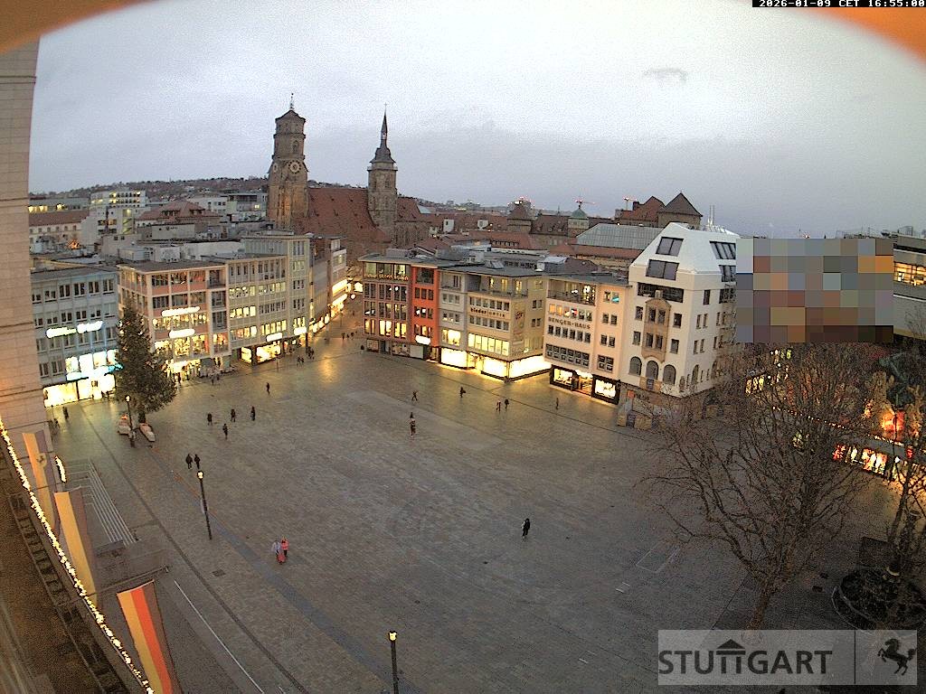 Archiv Foto Webcam Stuttgart: Marktplatz