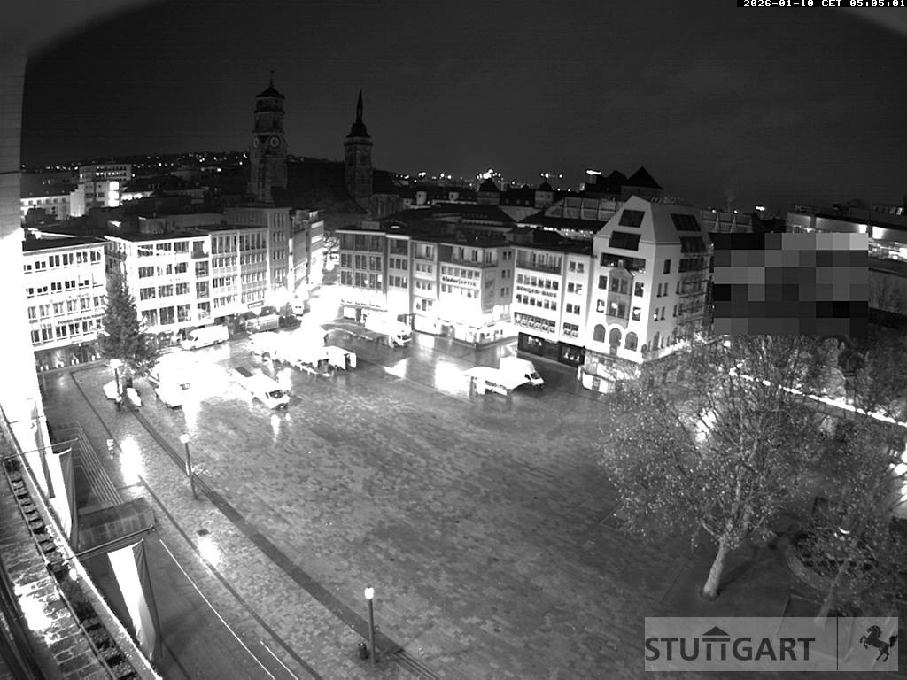 Archiv Foto Webcam Stuttgart: Marktplatz