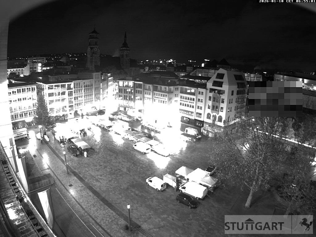 Archiv Foto Webcam Stuttgart: Marktplatz