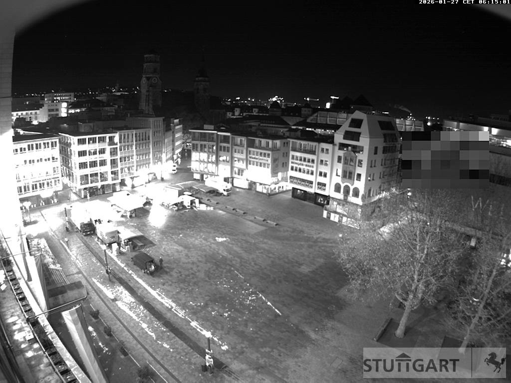 Archiv Foto Webcam Stuttgart: Marktplatz