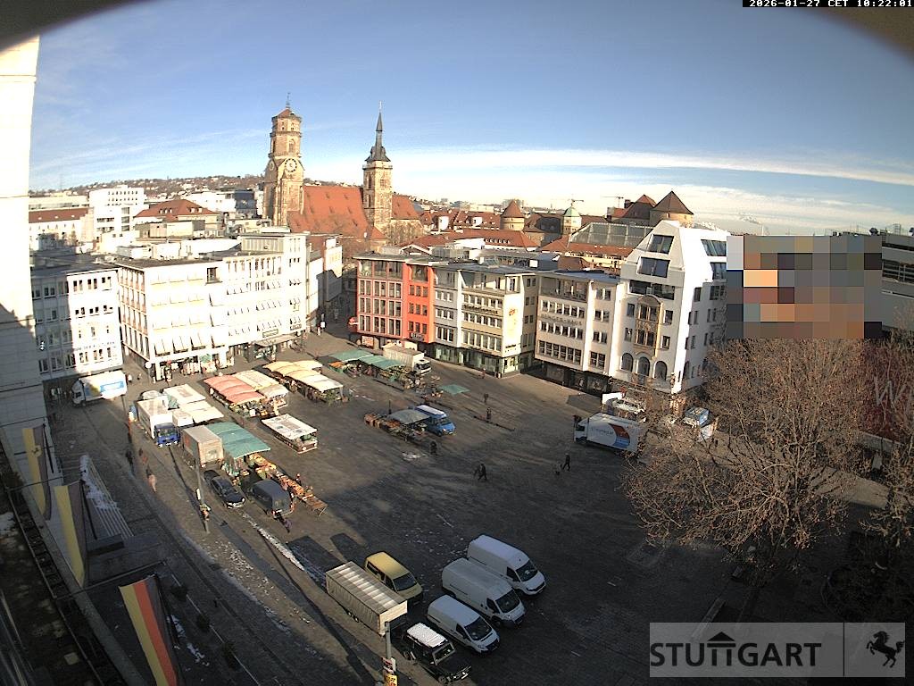 Archiv Foto Webcam Stuttgart: Marktplatz