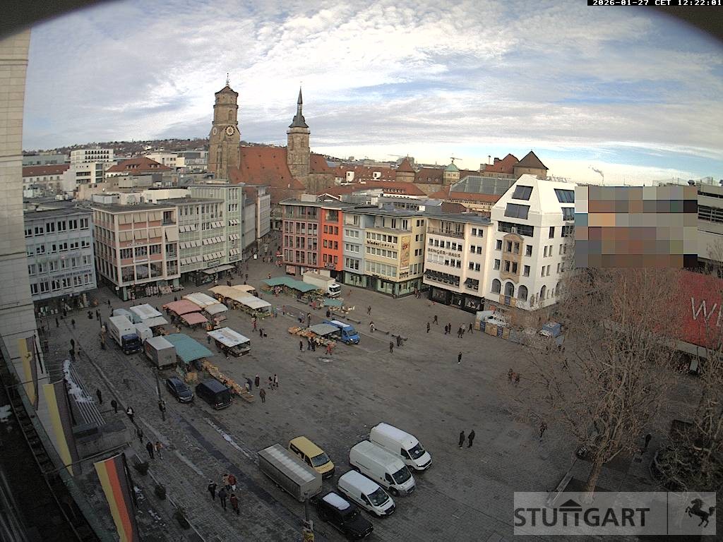 Archiv Foto Webcam Stuttgart: Marktplatz