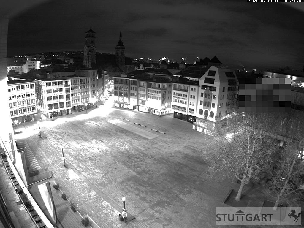 Archived image Webcam Stuttgart at the Market Square