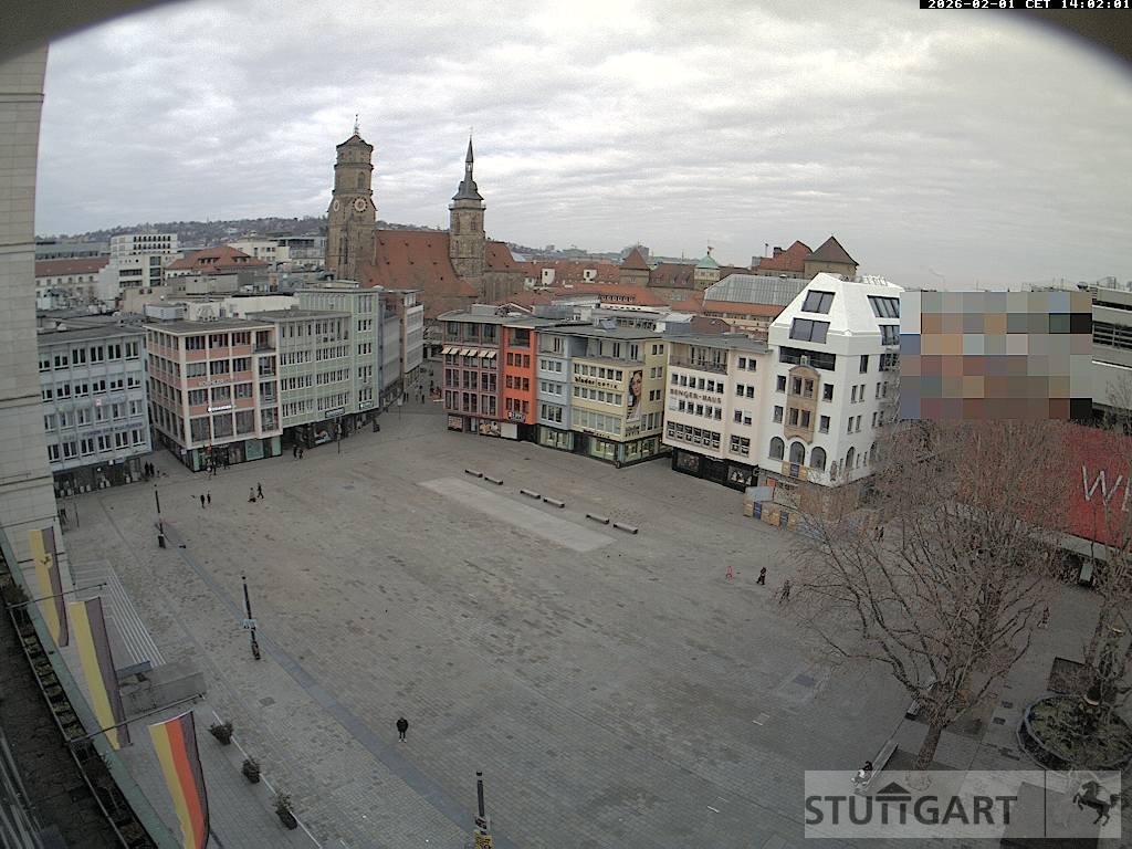 Archived image Webcam Stuttgart at the Market Square