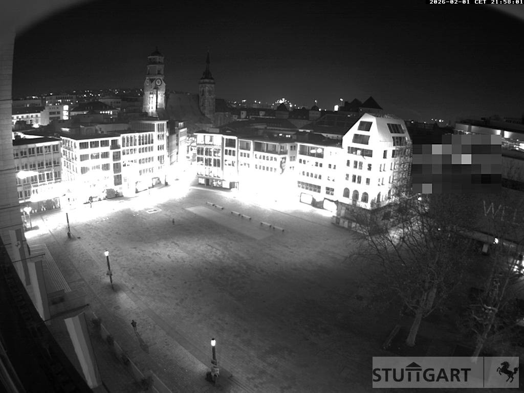 Archiv Foto Webcam Stuttgart: Marktplatz