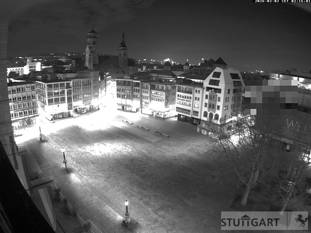 Archived image Webcam Stuttgart at the Market Square