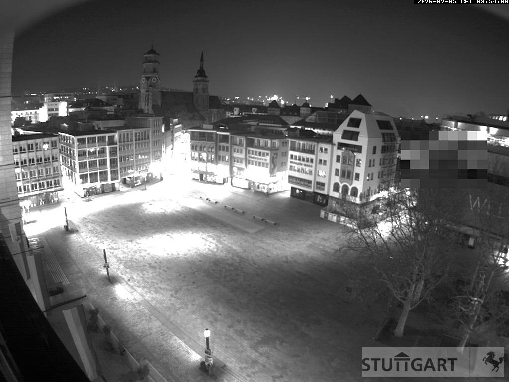 Archiv Foto Webcam Stuttgart: Marktplatz