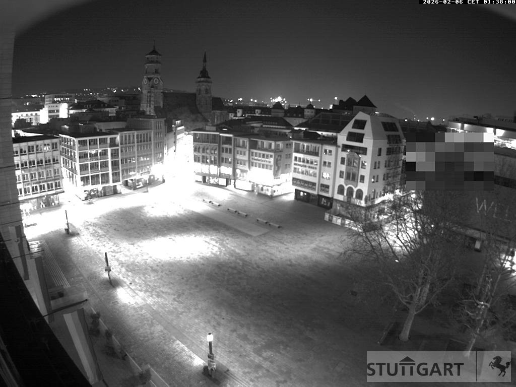 Archived image Webcam Stuttgart at the Market Square
