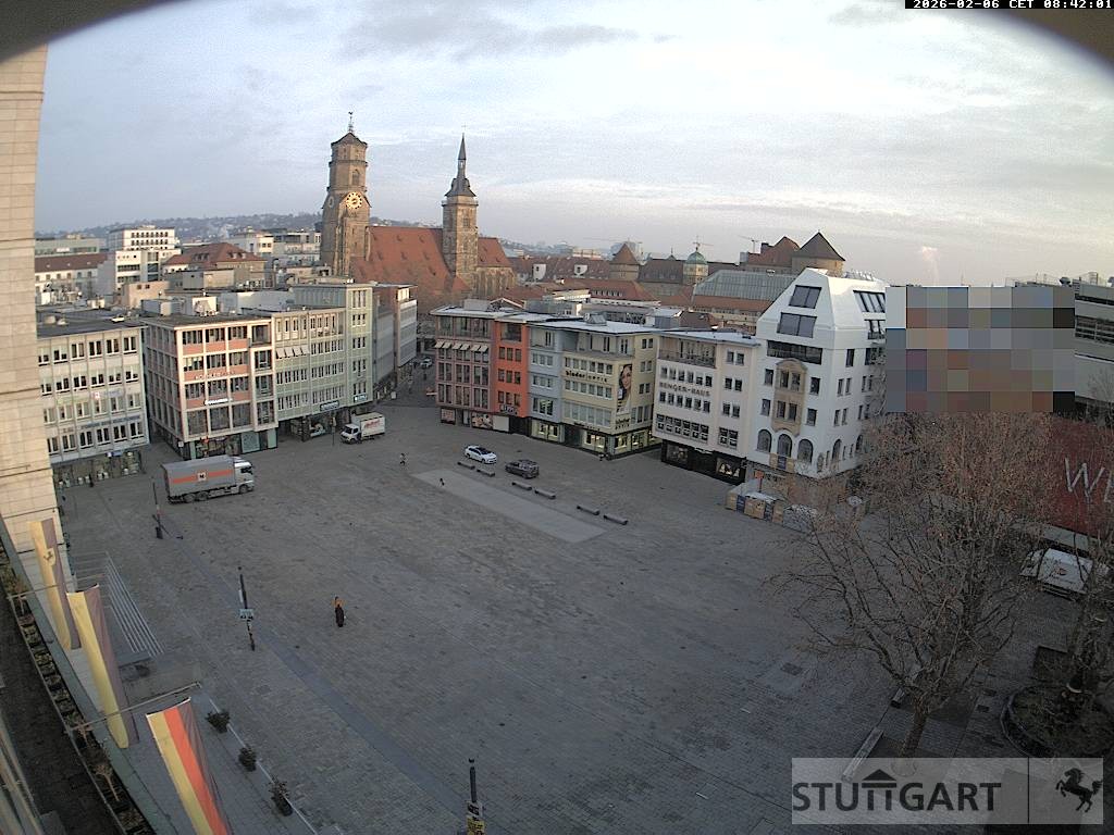 Archived image Webcam Stuttgart at the Market Square