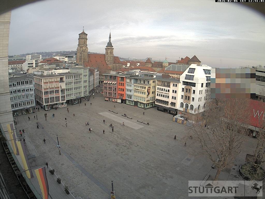 Archived image Webcam Stuttgart at the Market Square