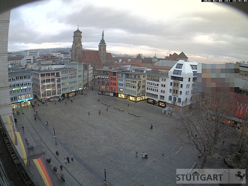 Archived image Webcam Stuttgart at the Market Square