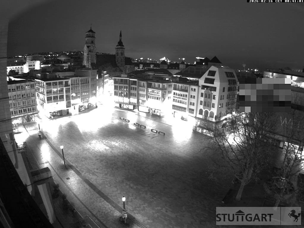 Archived image Webcam Stuttgart at the Market Square