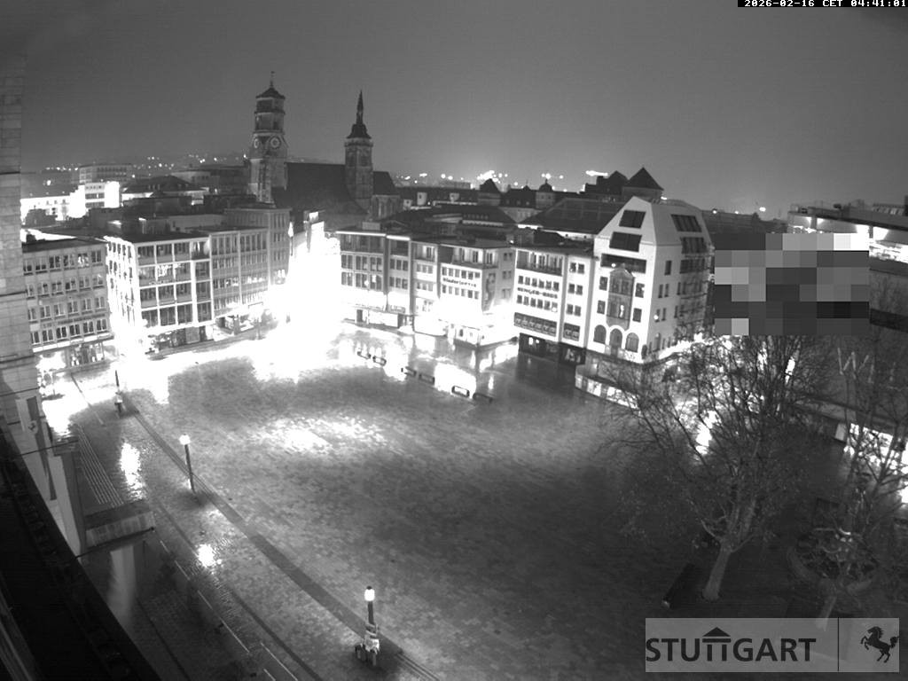 Archived image Webcam Stuttgart at the Market Square