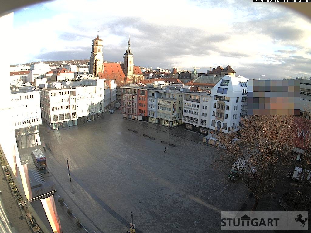 Archived image Webcam Stuttgart at the Market Square
