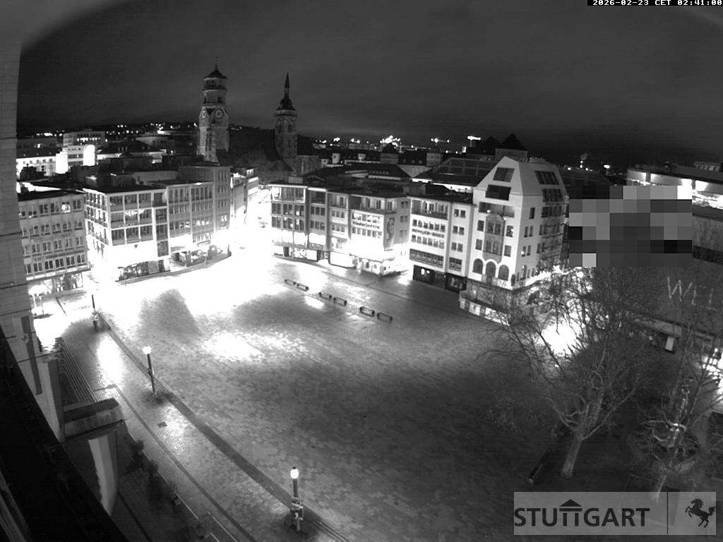 Archiv Foto Webcam Stuttgart: Marktplatz